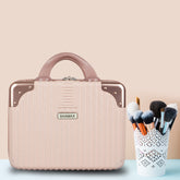 Hard Shell Cosmetic Box Portable (Beige)